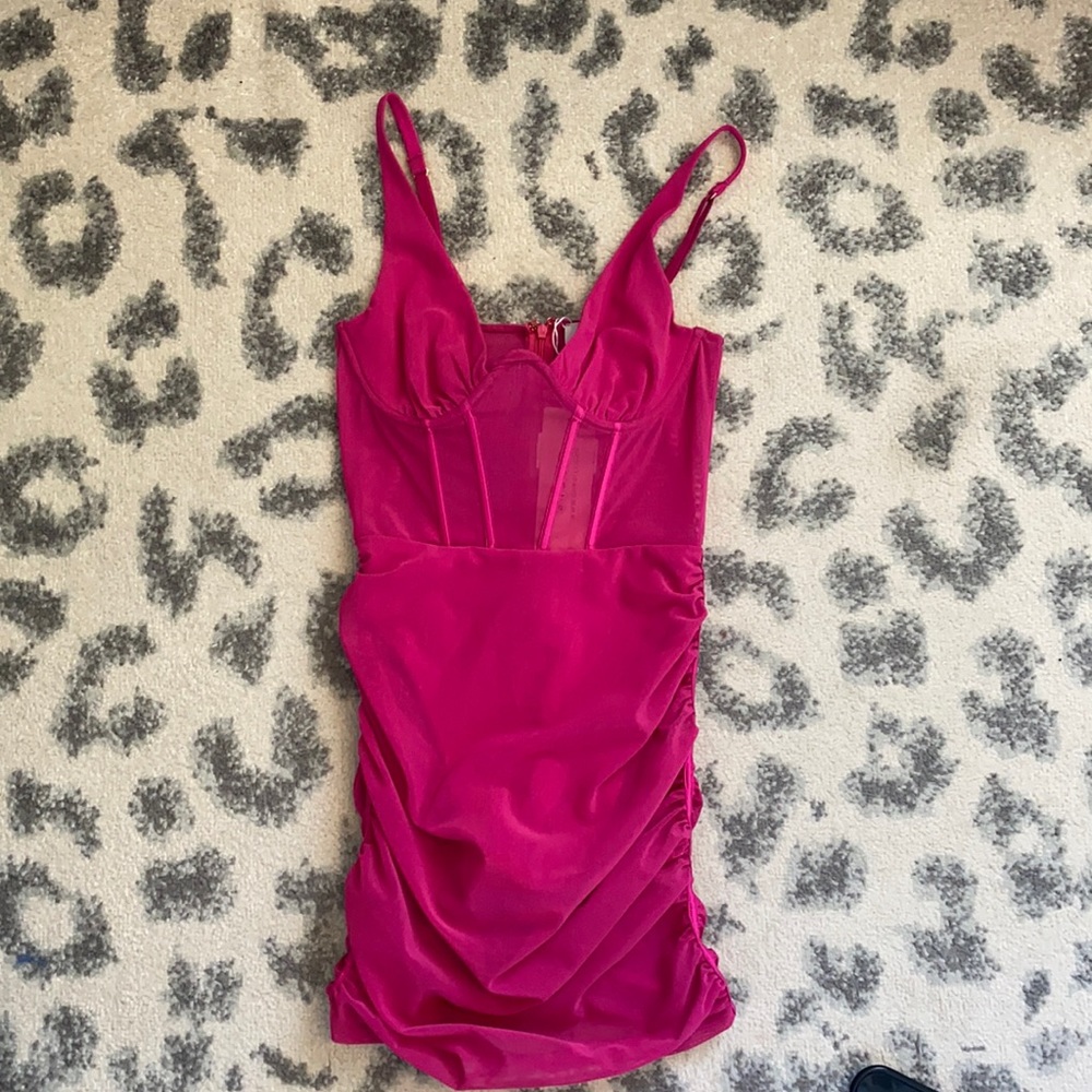 NWT Oh Polly hot pink dress